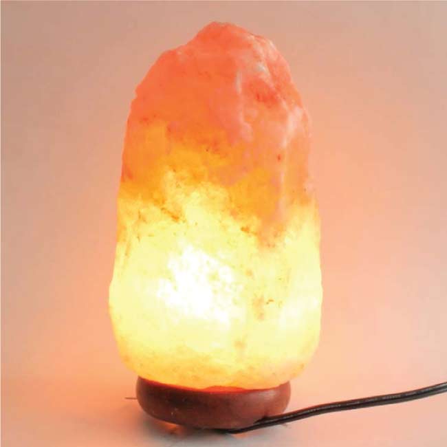 Lámpara de sal del himalaya 3 de cristal