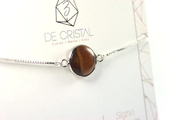 Brazalete inspira Ojo de tigre- Fuerza interior - Imagen 2